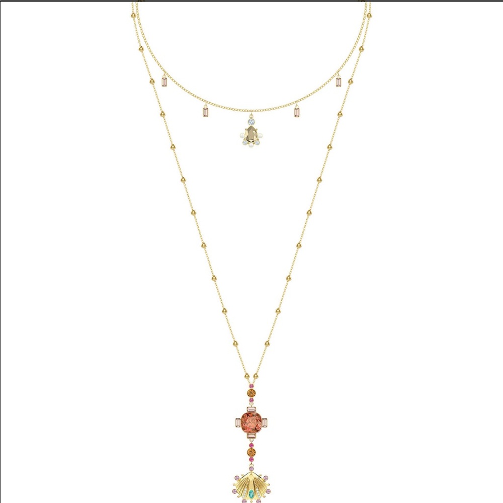 NWT💎Swarovski💎Necklace Lucky Goddess Gold5451303